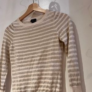 Merino/metallic pullover